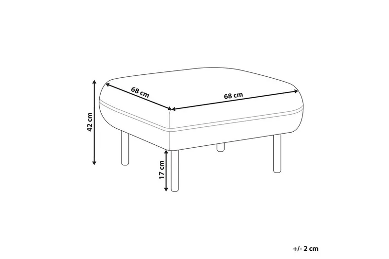 Fotpall Tonsberg Beige/svart - Beige/svart - Møbler - Stoler - Krakk - Fotskammel