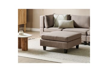 Fotpall Unstad Brun/Svart - Brun/Svart - Møbler - Stoler - Krakk - Fotskammel