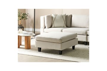 Fotpall Unstad Lysebeige/svart - Lysebeige/svart - Møbler - Stoler - Krakk - Fotskammel