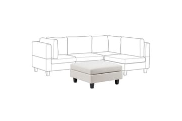 Fotpall Unstad Lysebeige/svart - Lysebeige/svart - Møbler - Stoler - Krakk - Fotskammel