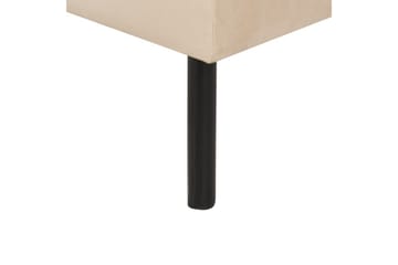 Fotpall Vinterbro Beige/svart, Fløyel - Beige/svart, Fløyel - Møbler - Stoler - Krakk - Fotskammel