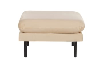 Fotpall Vinterbro Beige/svart, Fløyel - Beige/svart, Fløyel - Møbler - Stoler - Krakk - Fotskammel