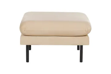 Fotpall Vinterbro Beige/svart, Fløyel - Beige/svart, Fløyel - Møbler - Stoler - Krakk - Fotskammel