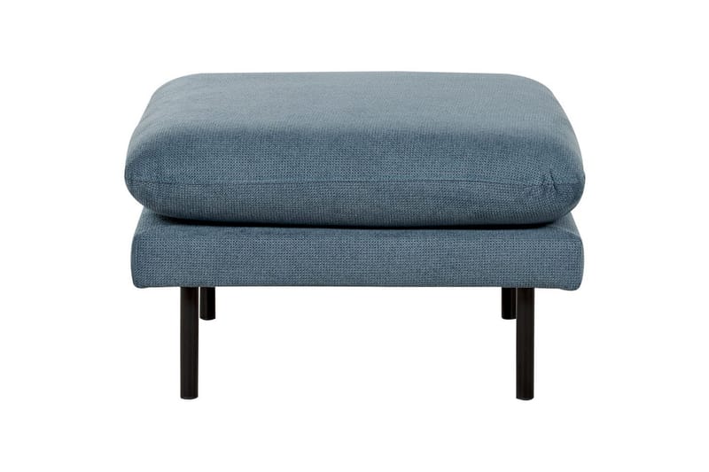 Fotpall Vinterbro Blå/Svart, Chenille - Blå/Svart, Chenille - Møbler - Stoler - Krakk - Fotskammel