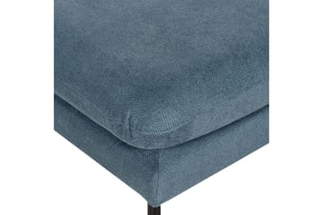 Fotpall Vinterbro Blå/Svart, Chenille - Blå/Svart, Chenille - Møbler - Stoler - Krakk - Fotskammel
