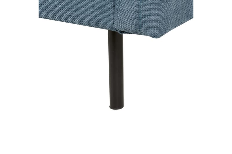 Fotpall Vinterbro Blå/Svart, Chenille - Blå/Svart, Chenille - Møbler - Stoler - Krakk - Fotskammel
