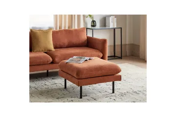 Fotpall Vinterbro Brun/Svart, Chenille - Brun/Svart, Chenille - Møbler - Stoler - Krakk - Fotskammel