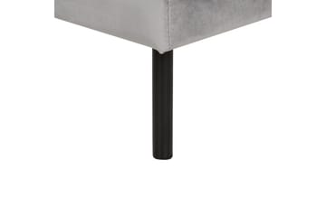 Fotpall Vinterbro Grå/svart, Fløyel - Grå/svart, Fløyel - Møbler - Stoler - Krakk - Fotskammel