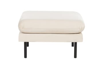 Fotpall Vinterbro Lysebeige/svart, Fløyel - Lysebeige/svart, Fløyel - Møbler - Stoler - Krakk - Fotskammel