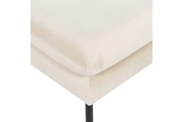Fotpall Vinterbro Lysebeige/svart, Fløyel - Lysebeige/svart, Fløyel - Møbler - Stoler - Krakk - Fotskammel