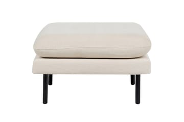 Fotpall Vinterbro Lysebeige/svart, Polyester - Lysebeige/svart, Polyester - Møbler - Stoler - Krakk - Fotskammel