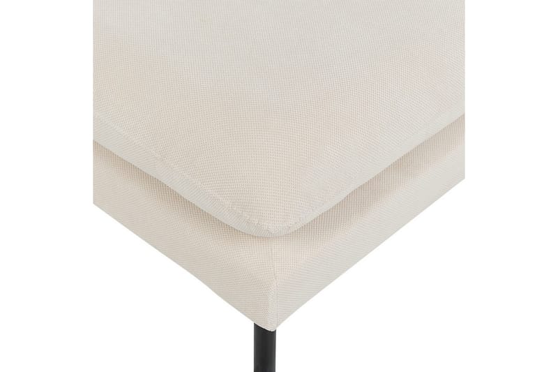 Fotpall Vinterbro Lysebeige/svart, Polyester - Lysebeige/svart, Polyester - Møbler - Stoler - Krakk - Fotskammel