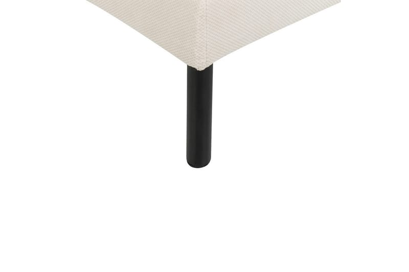 Fotpall Vinterbro Lysebeige/svart, Polyester - Lysebeige/svart, Polyester - Møbler - Stoler - Krakk - Fotskammel