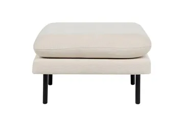 Fotpall Vinterbro Lysebeige/svart, Polyester - Lysebeige/svart, Polyester - Møbler - Stoler - Krakk - Fotskammel