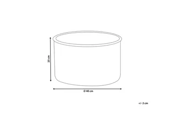 Fotpall Zikria Beige - Beige - Møbler - Stoler - Krakk - Puff