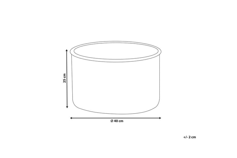 Fotpall Zikria Beige - Beige - Møbler - Stoler - Krakk - Puff