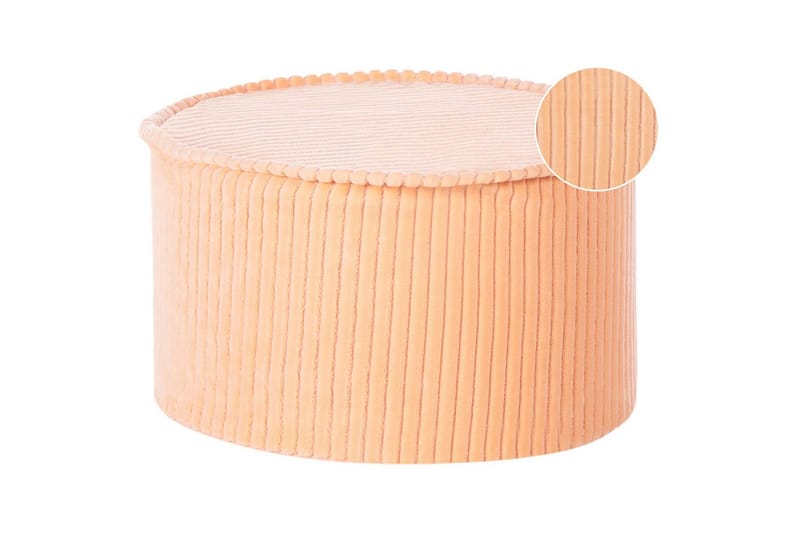 Fotpall Zikria Rosa - Rosa - Møbler - Stoler - Krakk - Puff