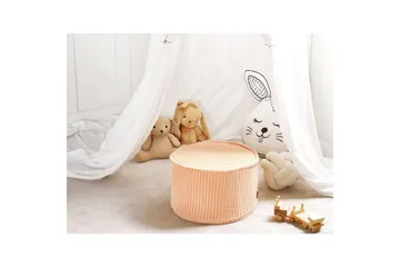 Fotpall Zikria Rosa - Rosa - Møbler - Stoler - Krakk - Puff