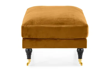Andrew Fotskammel Fløyel - Amber/Messing - Møbler - Stoler - Krakk - Fotskammel