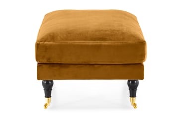 Andrew Fotskammel Fløyel - Amber/Messing - Møbler - Stoler - Krakk - Fotskammel