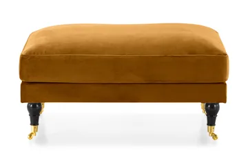 Andrew Fotskammel Fløyel - Amber/Messing - Møbler - Stoler - Krakk - Fotskammel