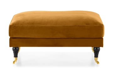 Andrew Fotskammel Fløyel - Amber/Messing - Møbler - Stoler - Krakk - Fotskammel