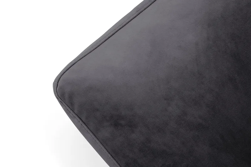 Andrew Fotskammel Fløyel - Mørkegrå/Messing - Møbler - Stoler - Krakk - Fotskammel