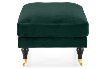 Andrew Fotskammel Fløyel - Mørkegrønn/Messing - Møbler - Stoler - Krakk - Fotskammel