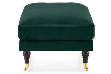 Andrew Fotskammel Fløyel - Mørkegrønn/Messing - Møbler - Stoler - Krakk - Fotskammel