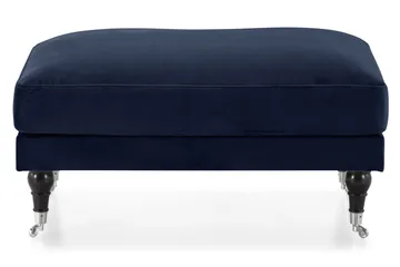 Andrew Fotskammel Fløyel - Midnattsblå/Krom - Møbler - Stoler - Krakk - Fotskammel