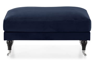 Andrew Fotskammel Fløyel - Midnattsblå/Krom - Møbler - Stoler - Krakk - Fotskammel