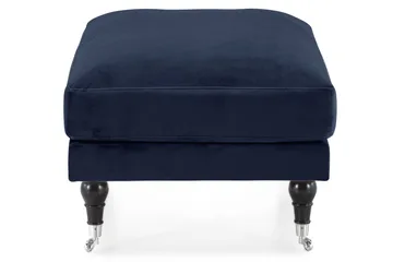 Andrew Fotskammel Fløyel - Midnattsblå/Krom - Møbler - Stoler - Krakk - Fotskammel