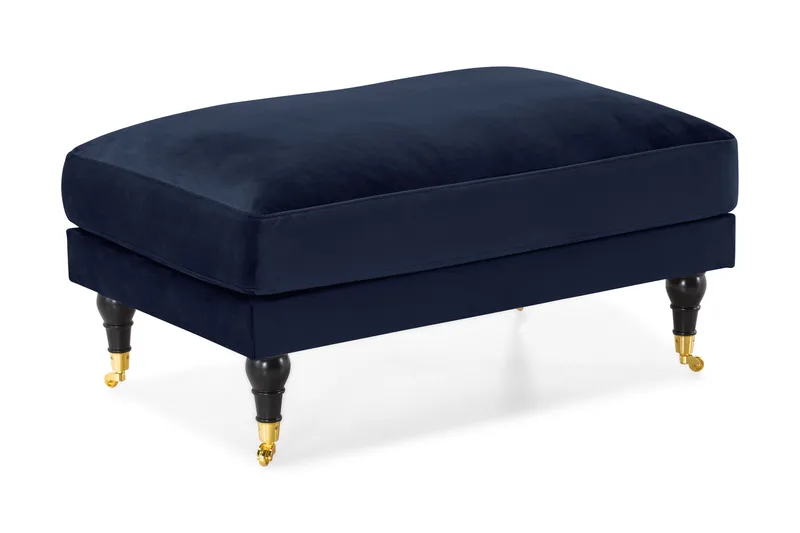 Andrew Fotskammel Fløyel, Midnattsblå/Messing