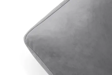 Andrew Fotskammel Fløyel - Sølvgrå/Krom - Møbler - Stoler - Krakk - Fotskammel