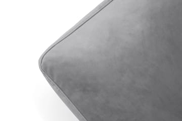 Andrew Fotskammel Fløyel - Sølvgrå/Messing - Møbler - Stoler - Krakk - Fotskammel