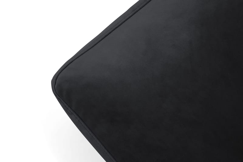 Andrew Fotskammel Fløyel - Svart/Krom - Møbler - Stoler - Krakk - Fotskammel