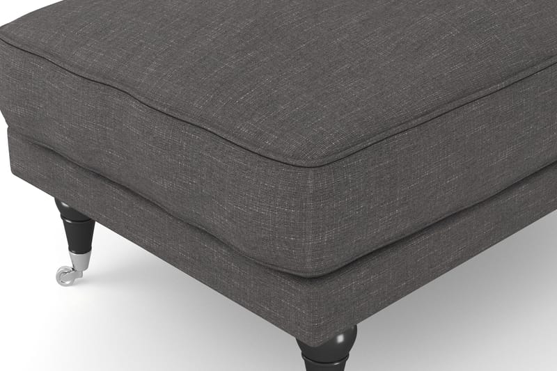 Andrew Fotskammel - Mørkegrå/Krom - Møbler - Stoler - Krakk - Fotskammel