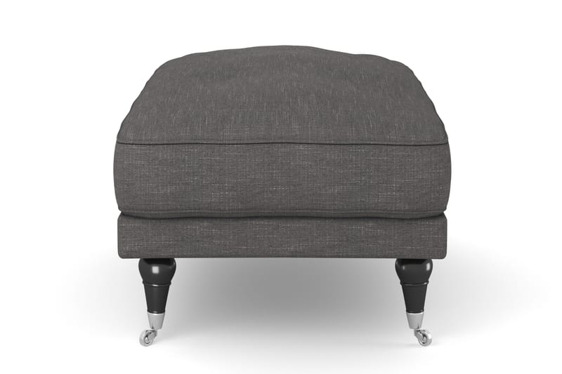 Andrew Fotskammel - Mørkegrå/Krom - Møbler - Stoler - Krakk - Fotskammel