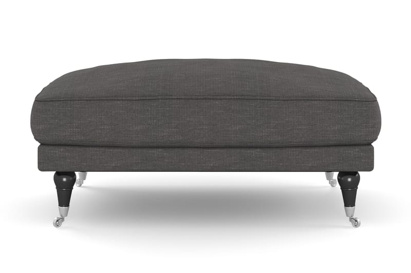 Andrew Fotskammel - Mørkegrå/Krom - Møbler - Stoler - Krakk - Fotskammel