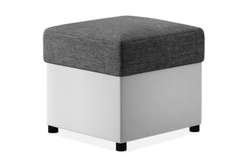 Arabejo Fotskammel - Grå/Hvit - Møbler - Stoler - Krakk - Fotskammel