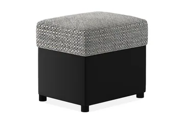 Arabejo Fotskammel - Grå/Svart - Møbler - Stoler - Krakk - Fotskammel