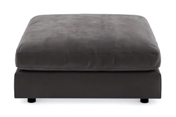 Arken Fotskammel Fløyel - Mørkegrå - Møbler - Stoler - Krakk - Fotskammel