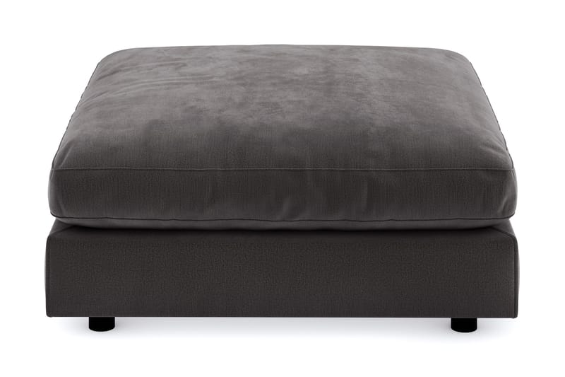 Arken Fotskammel Fløyel - Mørkegrå - Møbler - Stoler - Krakk - Fotskammel