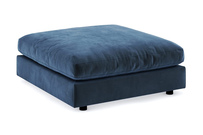 Arken Fotskammel Fløyel, Midnattsblå