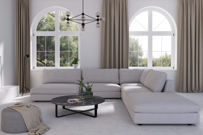 Arken Fotskammel - Lingrå - Møbler - Stoler - Krakk - Fotskammel