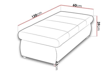 Cerys Fotpall 60 cm - Blå - Møbler - Stoler - Krakk - Fotskammel