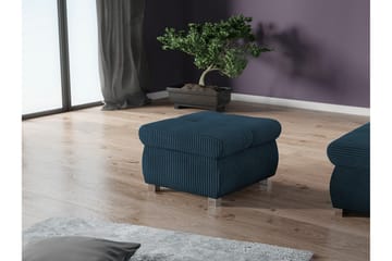 Cerys Fotpall 60 cm - Blå - Møbler - Stoler - Krakk - Fotskammel