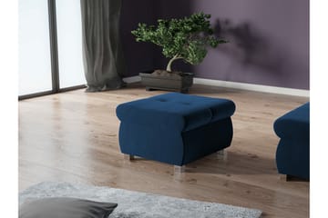 Cerys Fotpall 60 cm - Blå - Møbler - Stoler - Krakk - Fotskammel