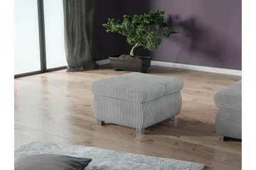 Cerys Fotpall 60 cm - Grå - Møbler - Stoler - Krakk - Fotskammel