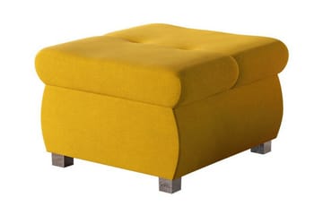 Cerys Fotpall 60 cm - Gul - Møbler - Stoler - Krakk - Fotskammel